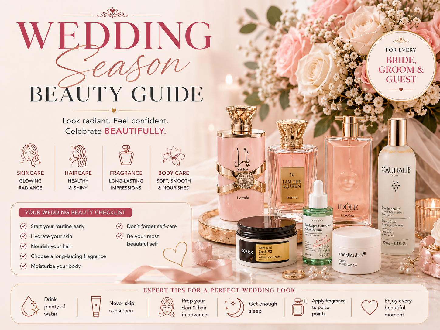 Wedding Season Beauty Guide 2026 | Complete Skincare, Haircare & Fragrance Tips