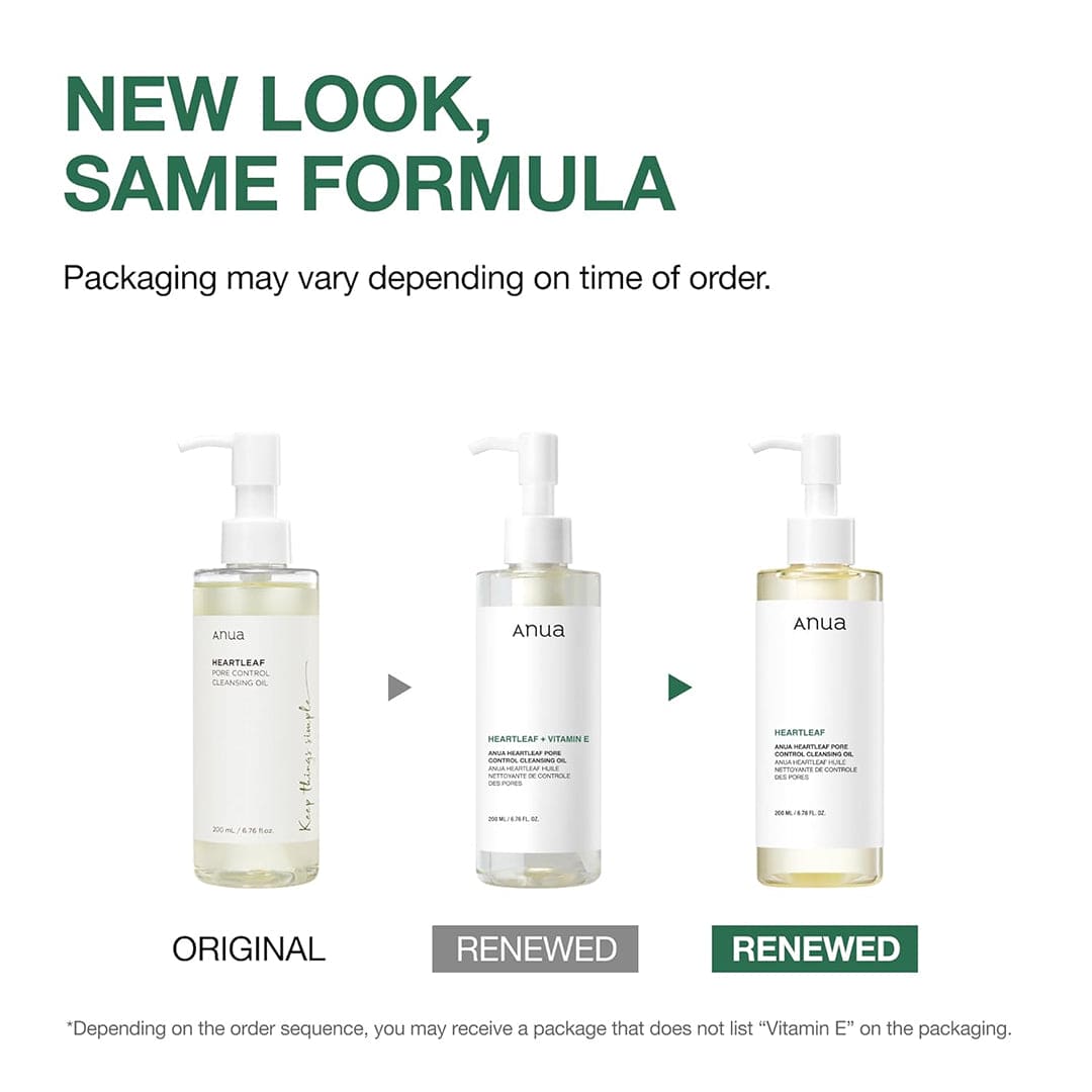 Anua Heartleaf Pore Control Cleansing Oil - Deep Pore Cleansing Makeup Remover - 200ml