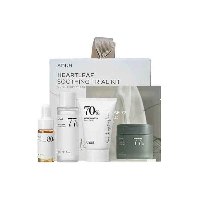 Anua Heartleaf 4-Step Daily Soothing Skincare Trial Kit