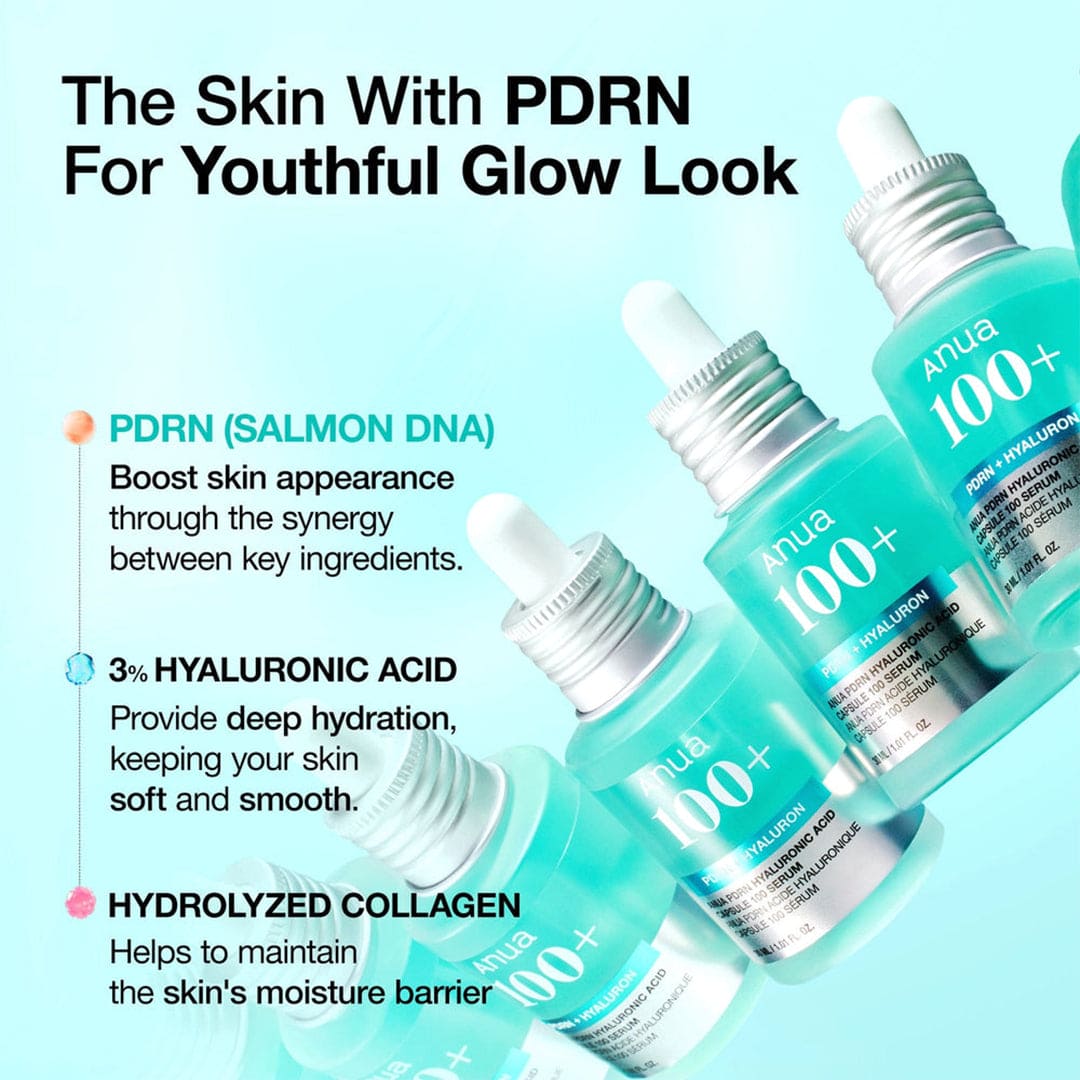 Anua PDRN Hyaluronic Acid Capsule 100 Hydrating Serum - 30ml