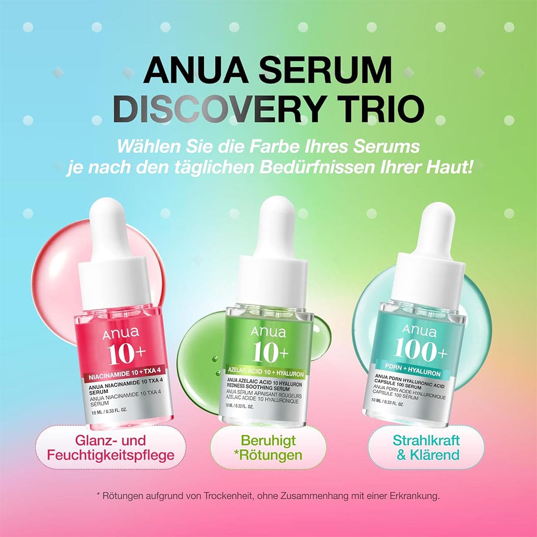 Anua × Yesstyle Heartleaf & Peach Niacinamide Serum Mini Trio Set