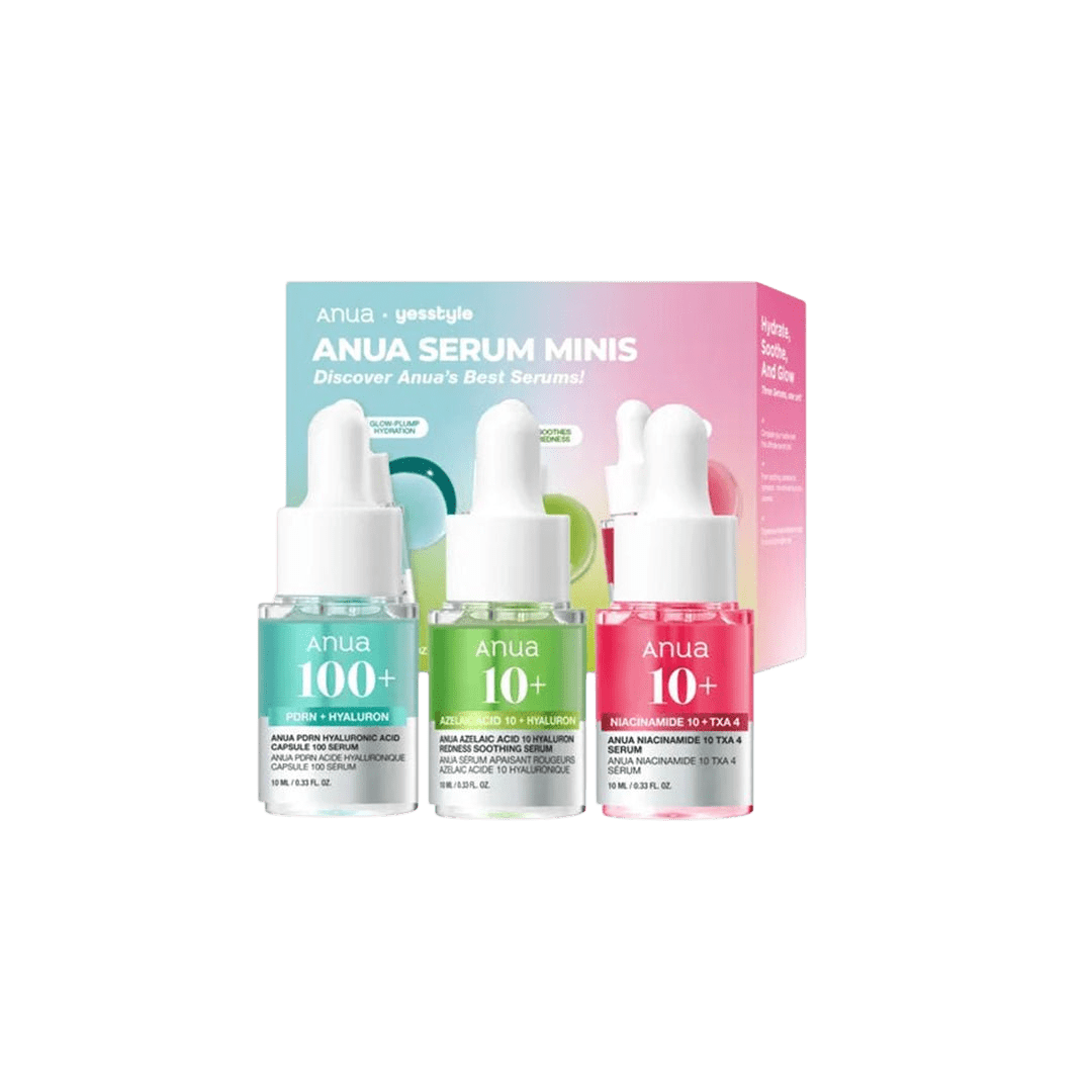 Anua × Yesstyle Heartleaf & Peach Niacinamide Serum Mini Trio Set