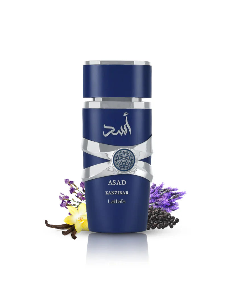 Lattafa Asad Zanzibar Eau de Parfum for Men and Women - Long Lasting Tropical Fragrance