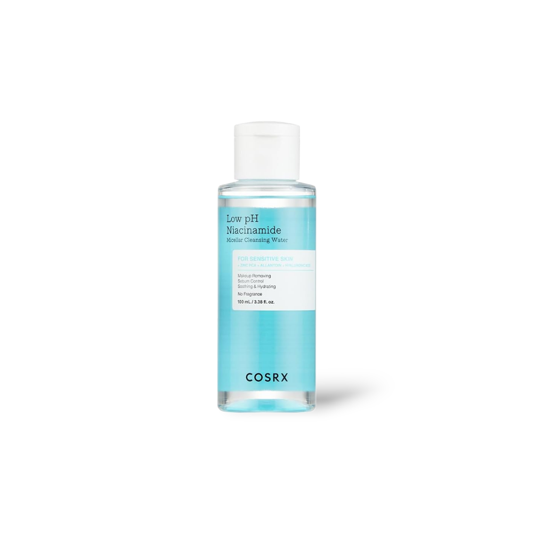 Low pH Niacinamide Micellar Cleansing Water - Gentle Makeup Remover & Pore Clarifying Cleanser