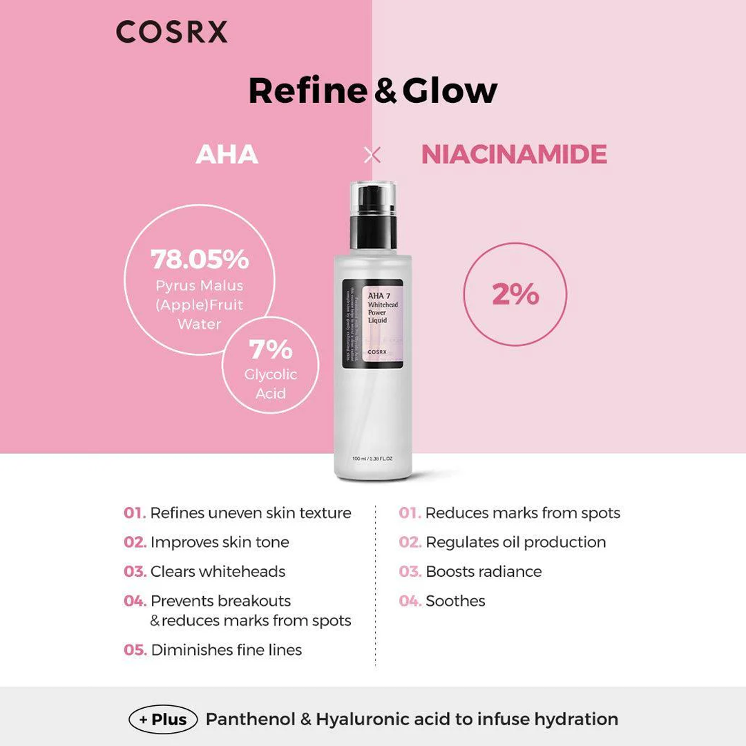 COSRX AHA 7 Whitehead Power Liquid Exfoliating Facial Treatment
