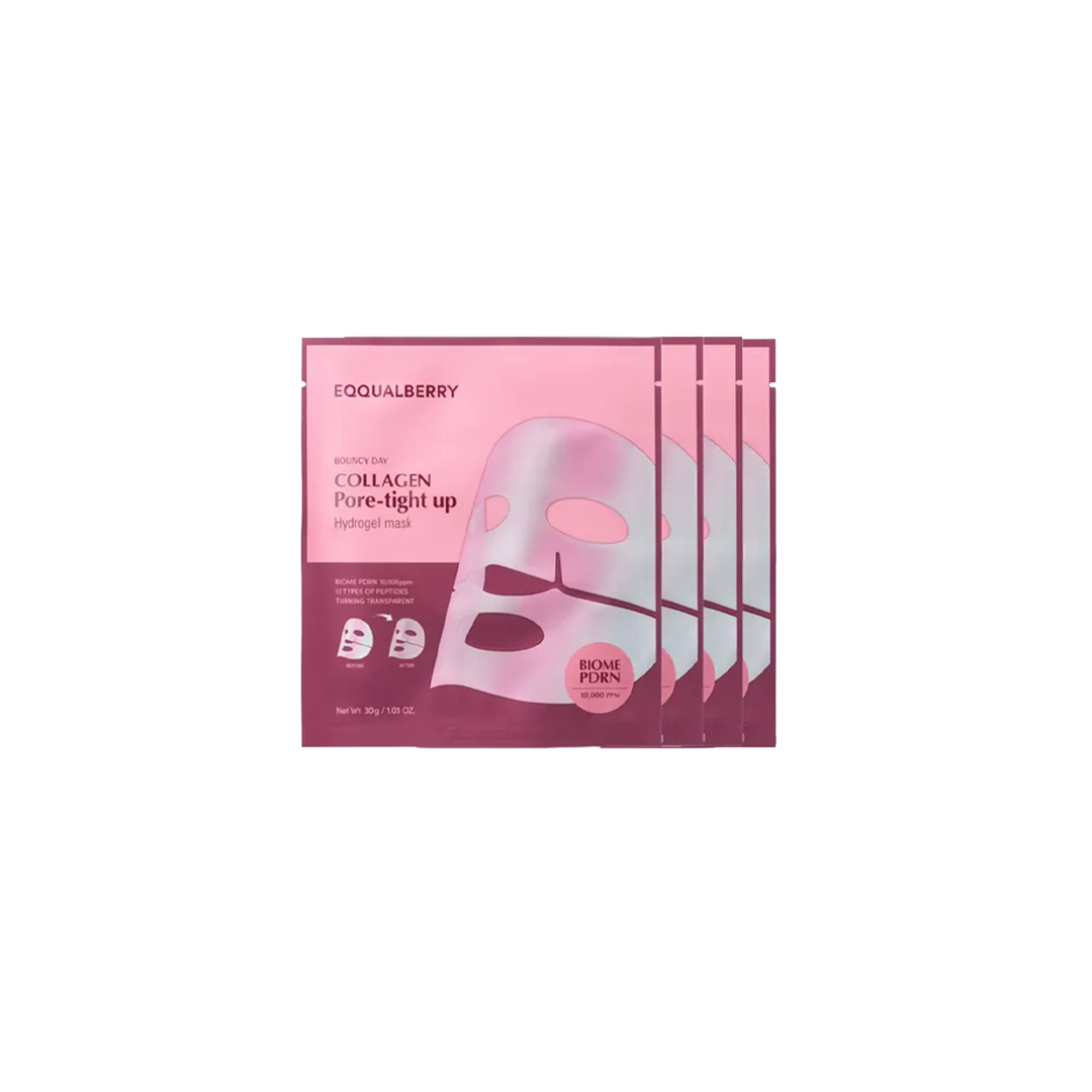 Collagen Infused Pore-Tightening Hydrogel Face Mask Set
