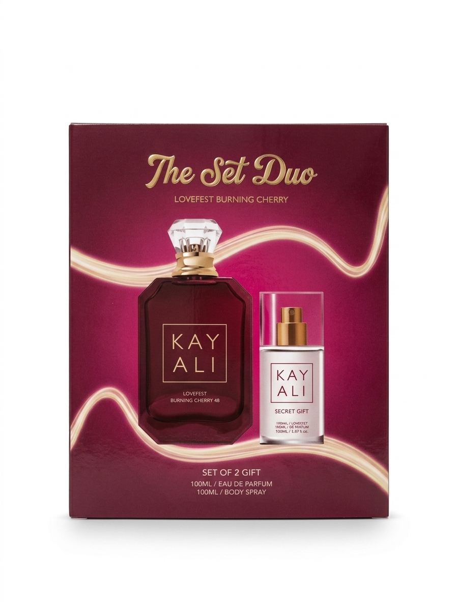 Lovefest Duo Set - Lovefest Burning Cherry Perfume & Secret Spray (GIFT BOX) - (SUPERB VERSION) 1