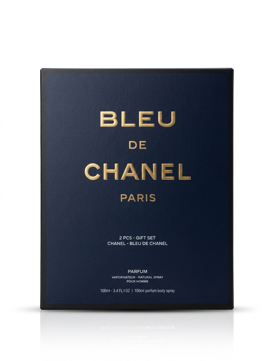 Bleu De Chanel Parfum 2PCS (GIFT BOX) - (SUPERB VERSION) 1