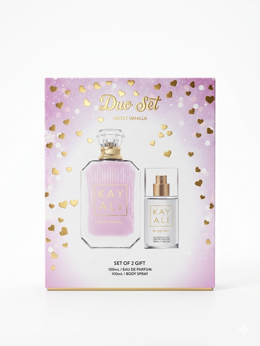 Velvet Duo Set - Velvet Vanilla Perfume & Secret Spray (GIFT BOX) - (SUPERB VERSION) 1