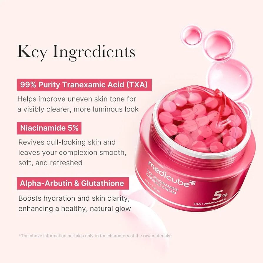 Medicube 5% TXA + Niacinamide Brightening Capsule Cream - 55g