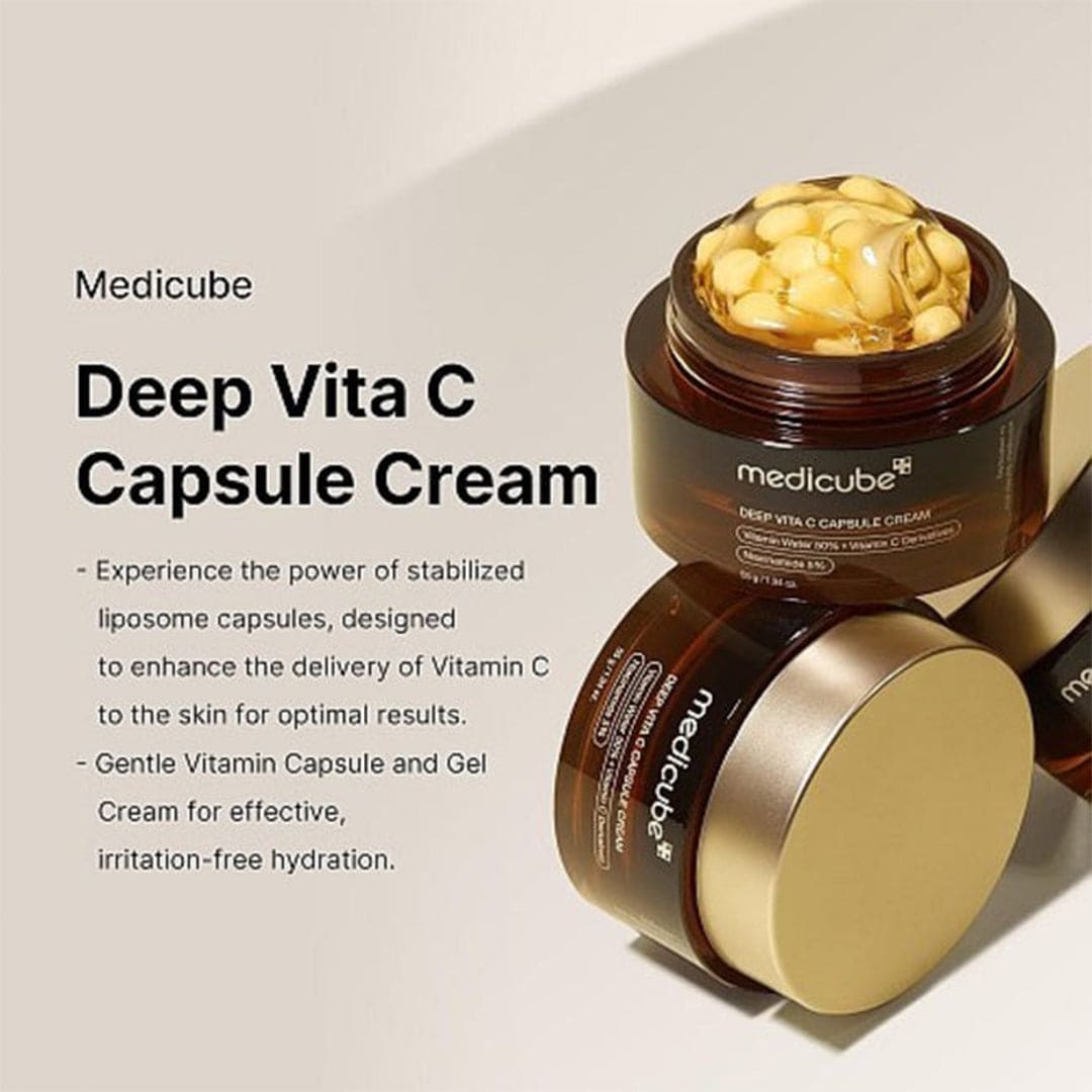 Medicube Deep VITA C Capsule Cream - Brightening Facial Moisturizer, 55g