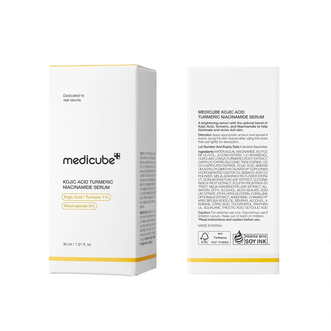 Medicube Kojic Acid, Turmeric, and Niacinamide Brightening Serum - 30ml