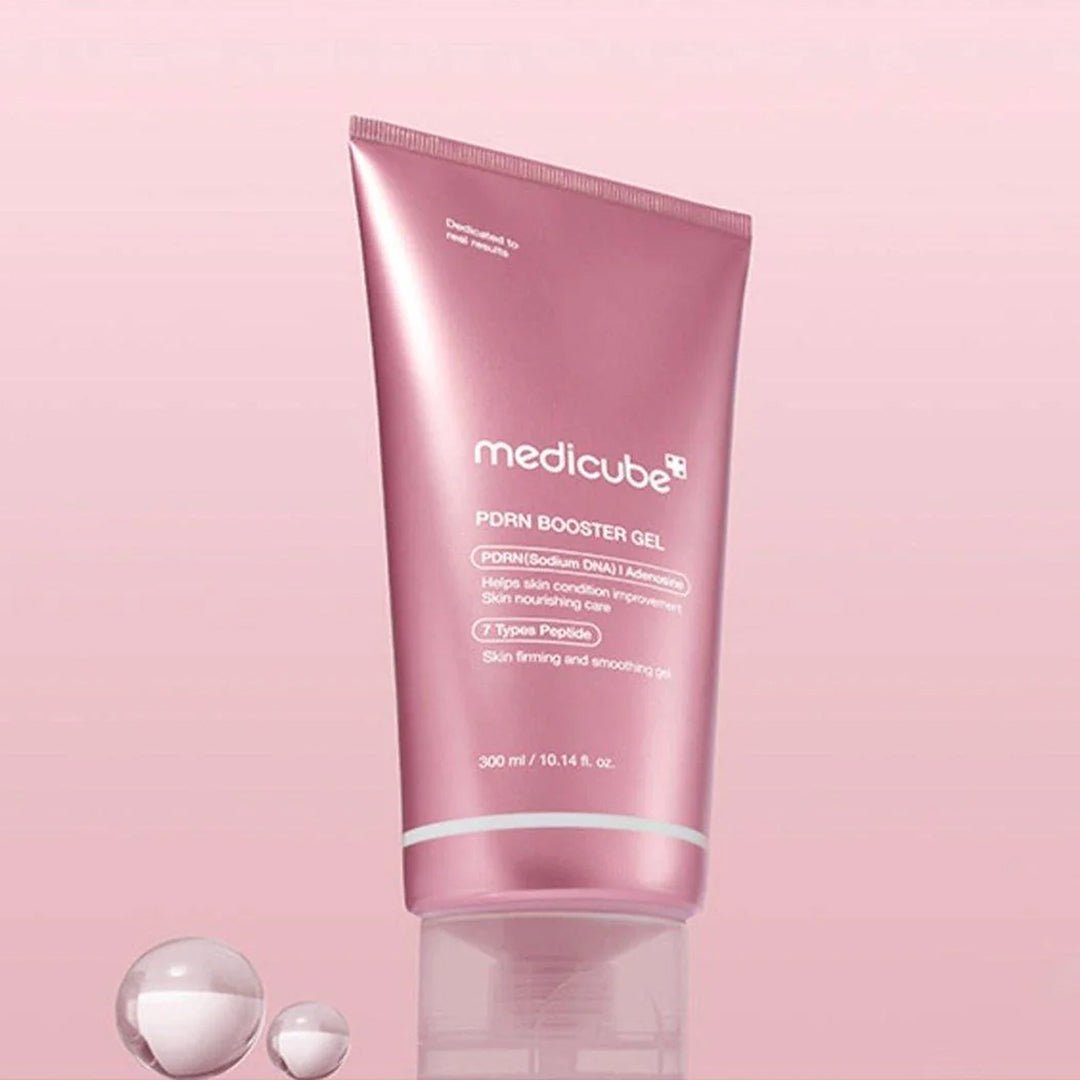 Medicube PDRN Pink Peptide Booster Gel - 300ml Hydrating Facial Treatment