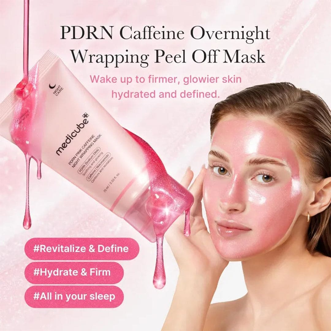 Medicube PDRN Pink Caffeine Intensive Night Wrapping Mask - 75ml