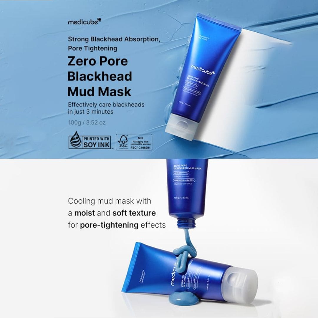 Medicube Zero Pore Blackhead MUD Mask - Deep Cleansing Pore Treatment 100g