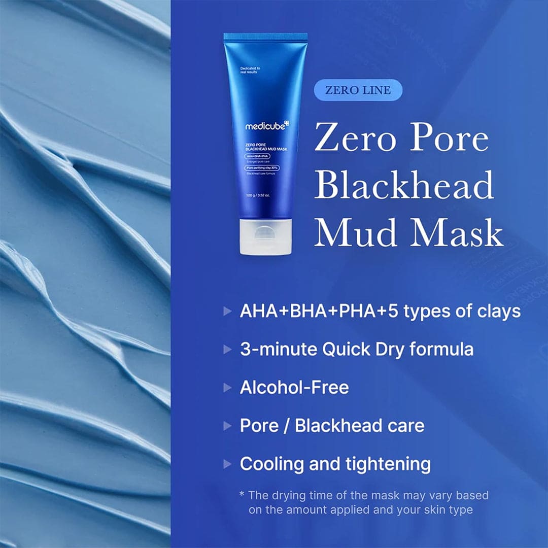 Medicube Zero Pore Blackhead MUD Mask - Deep Cleansing Pore Treatment 100g
