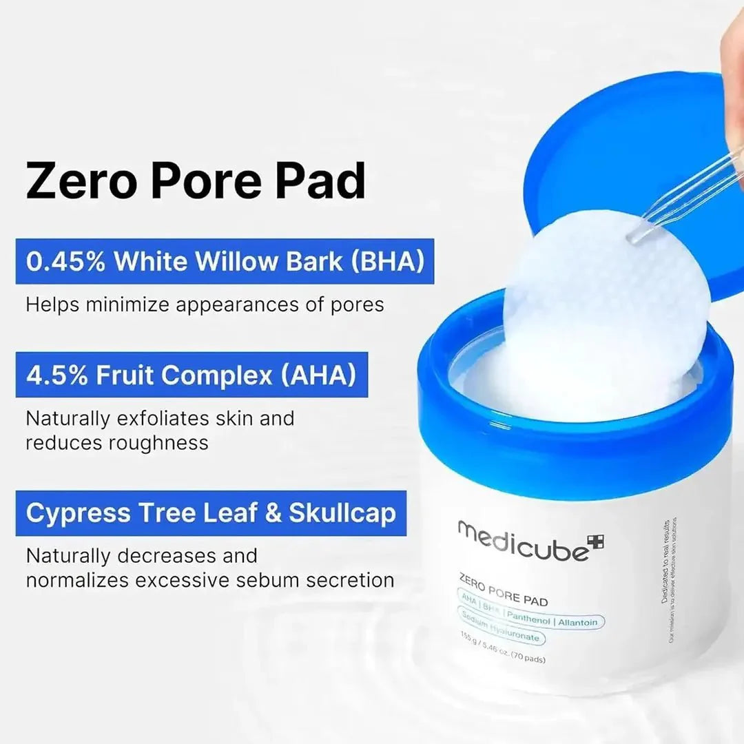 Medicube Zero Pore Pad Mild Exfoliating Toner Pads - 155g