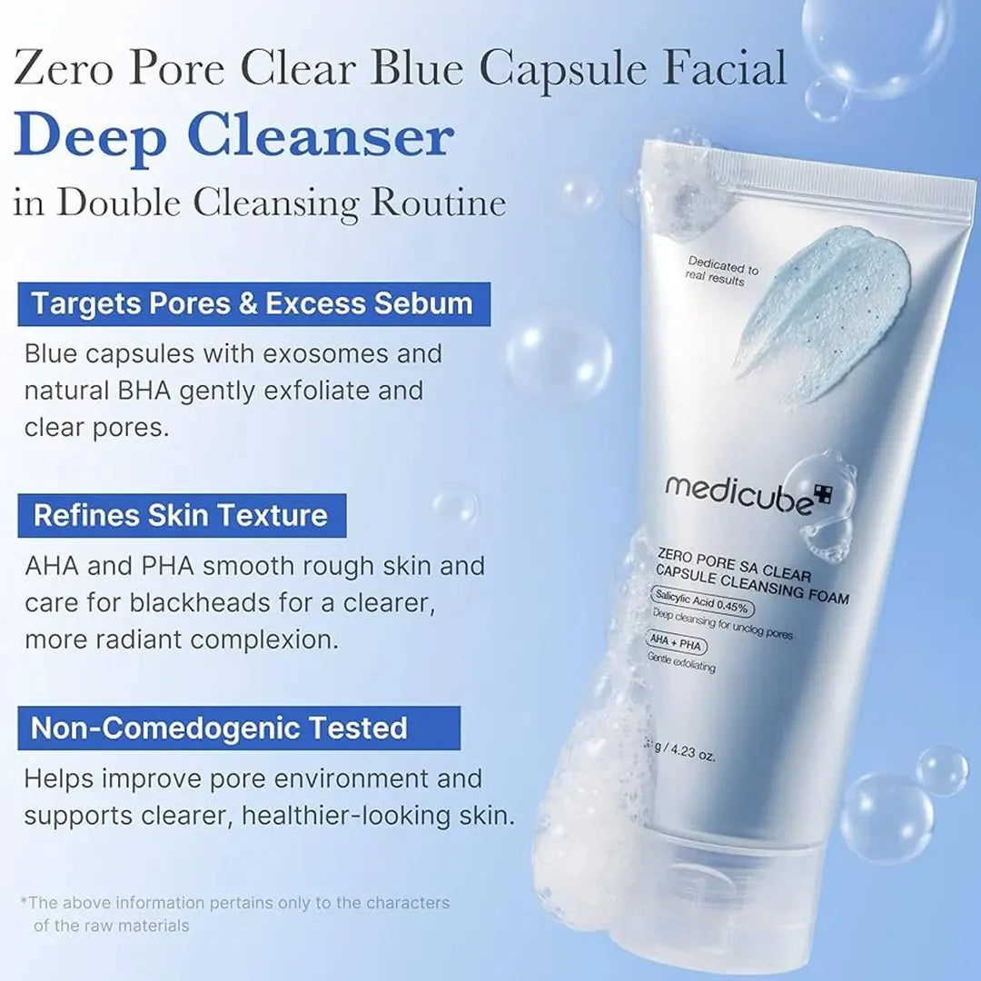 Medicube Zero Pore One-Step Clear Capsule Cleansing Cream Foam - 120g