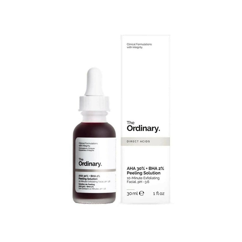 The Ordinary AHA 30% + BHA 2% Exfoliating Peeling Solution - 30ml Professional Skincare Treatment