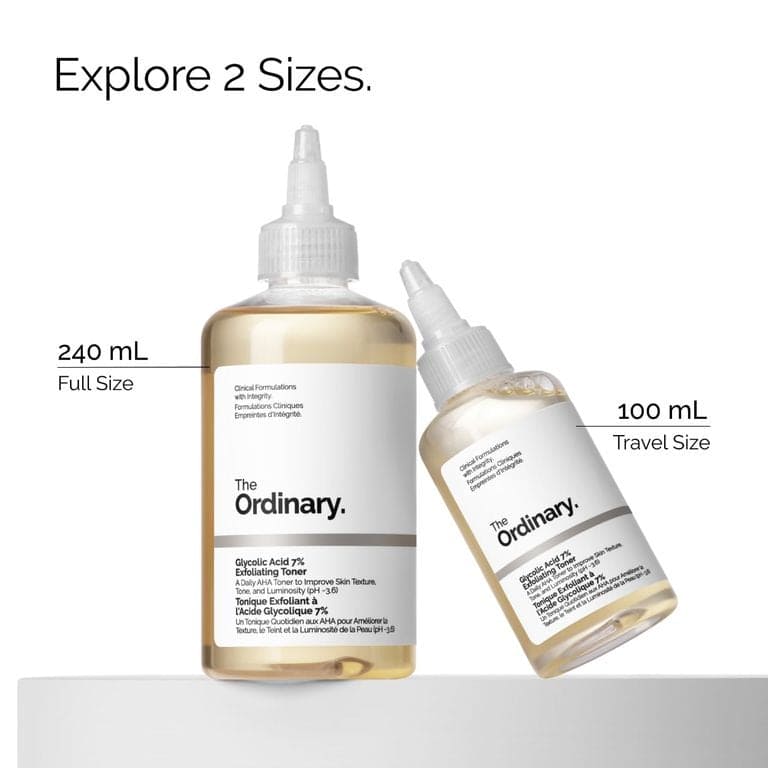 The Ordinary Glycolic Acid 7% Toning Solution - Exfoliating Facial Toner