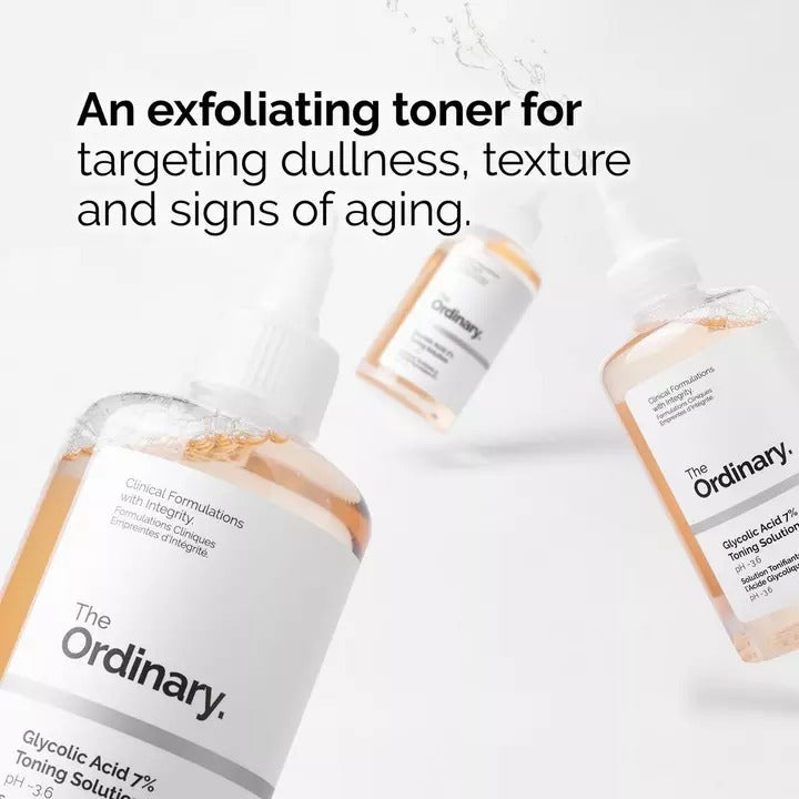 The Ordinary Glycolic Acid 7% Toning Solution - Exfoliating Facial Toner