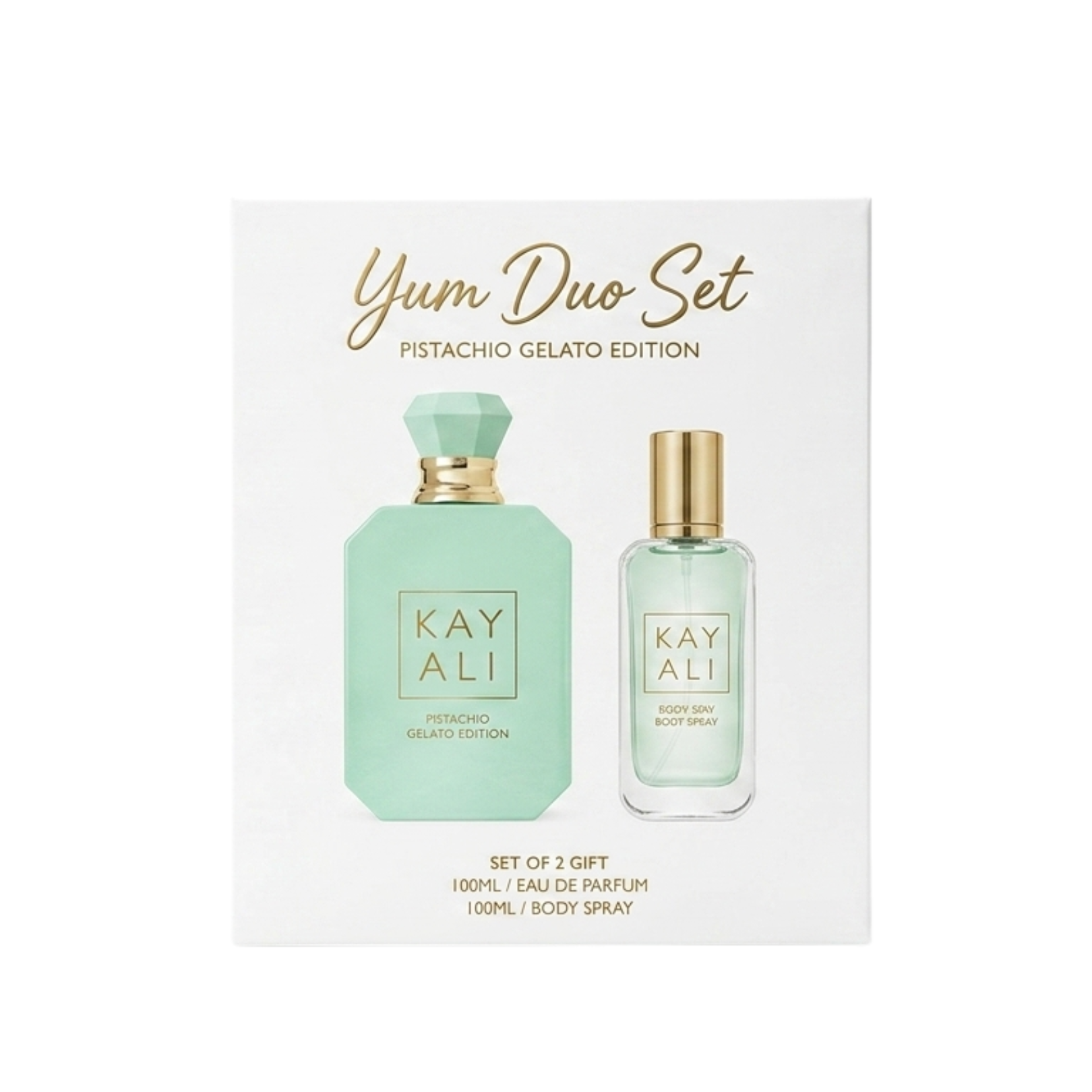 Yum Duo Set - Pistachio Gelato Edition Perfume & Secret Spray (GIFT BOX) - (SUPERB VERSION) 1