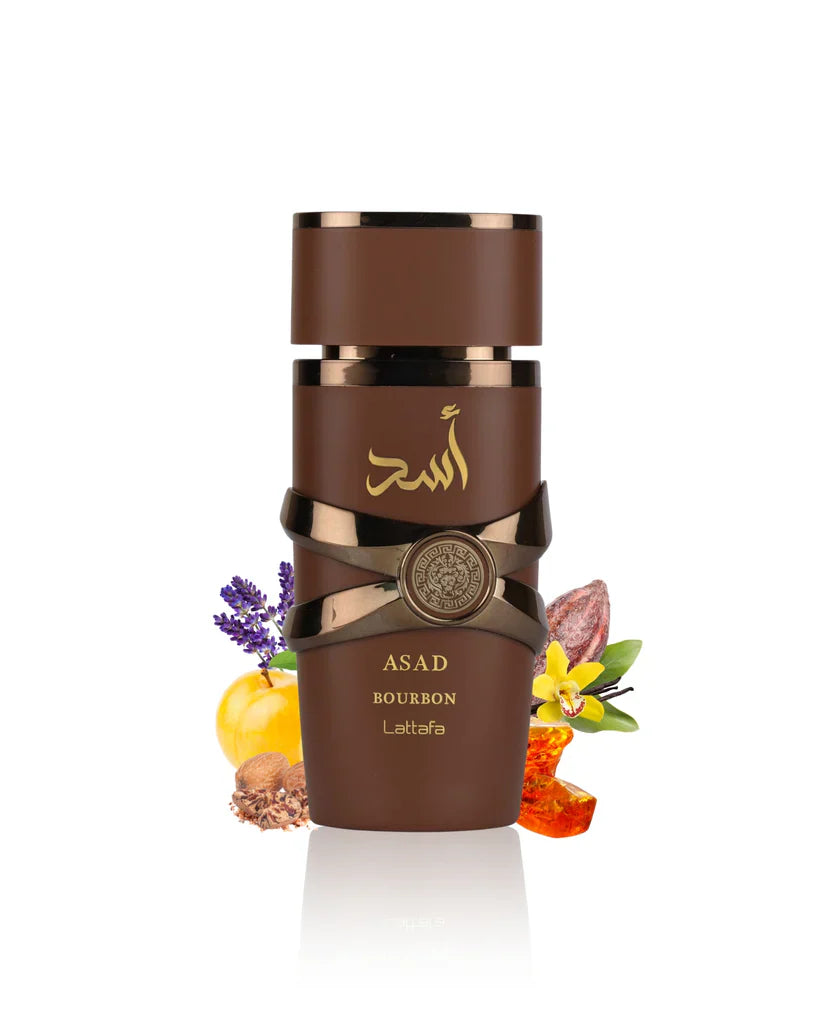 Lattafa Asad Bourbon Eau de Parfum for Men - Long Lasting Fragrance