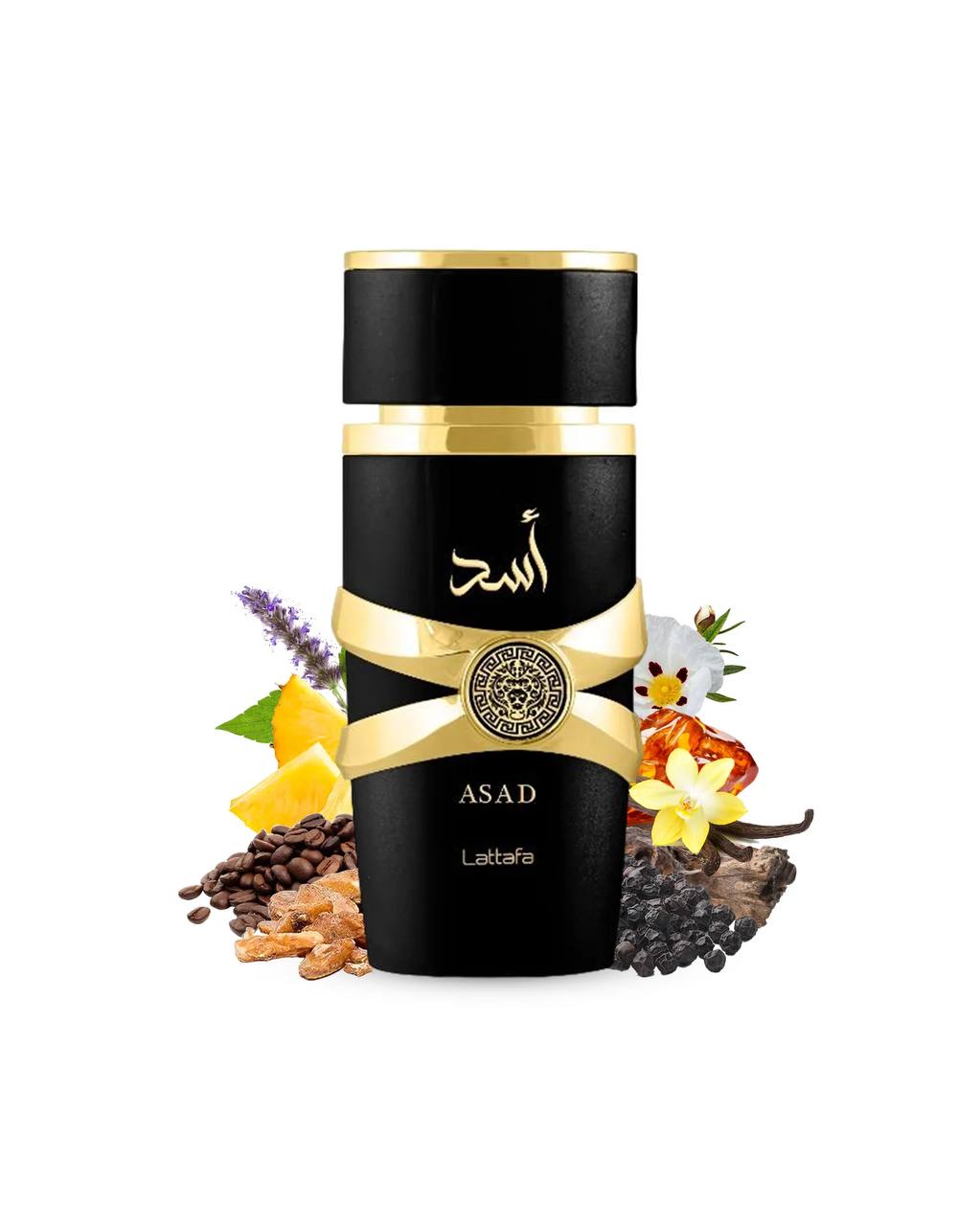 Lattafa Asad Eau de Parfum for Men - Long Lasting Spicy Woody Fragrance