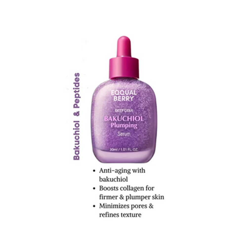 Bakuchiol Plumping Serum - Natural Retinol Alternative for Smooth, Hydrated Skin